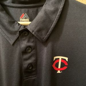 Men’s L Minnesota Twins Majestic Polo